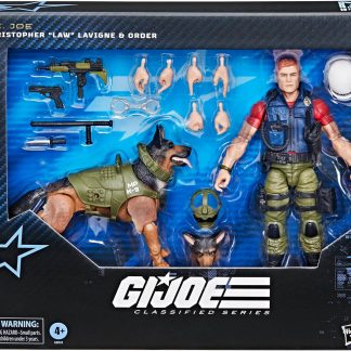 Preorder Hasbro  G.I. Joe Classified Series #157, Christopher Law Lavigne & Order, Collectible 6 Inch Action Figure & German Shepherd Dog Figure